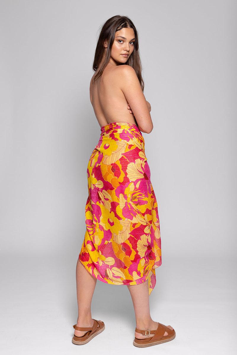 Sundress PAREO FLOWERS PRINT