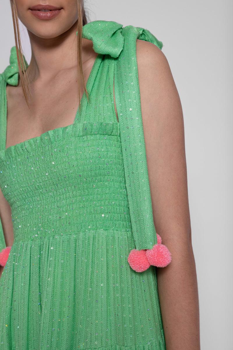 Sundress PIPPA SHORT DRESS SAINT BARTH LIME