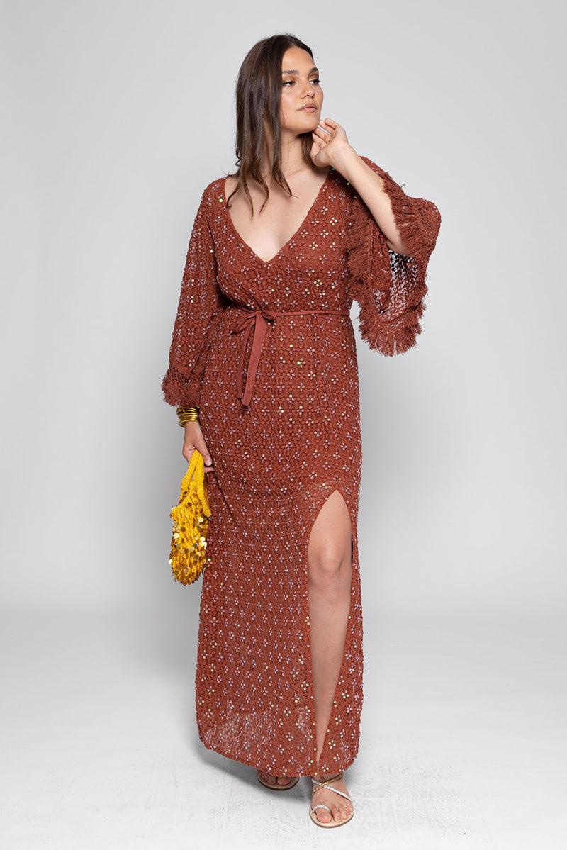 sundress ROSE LONG DRESS