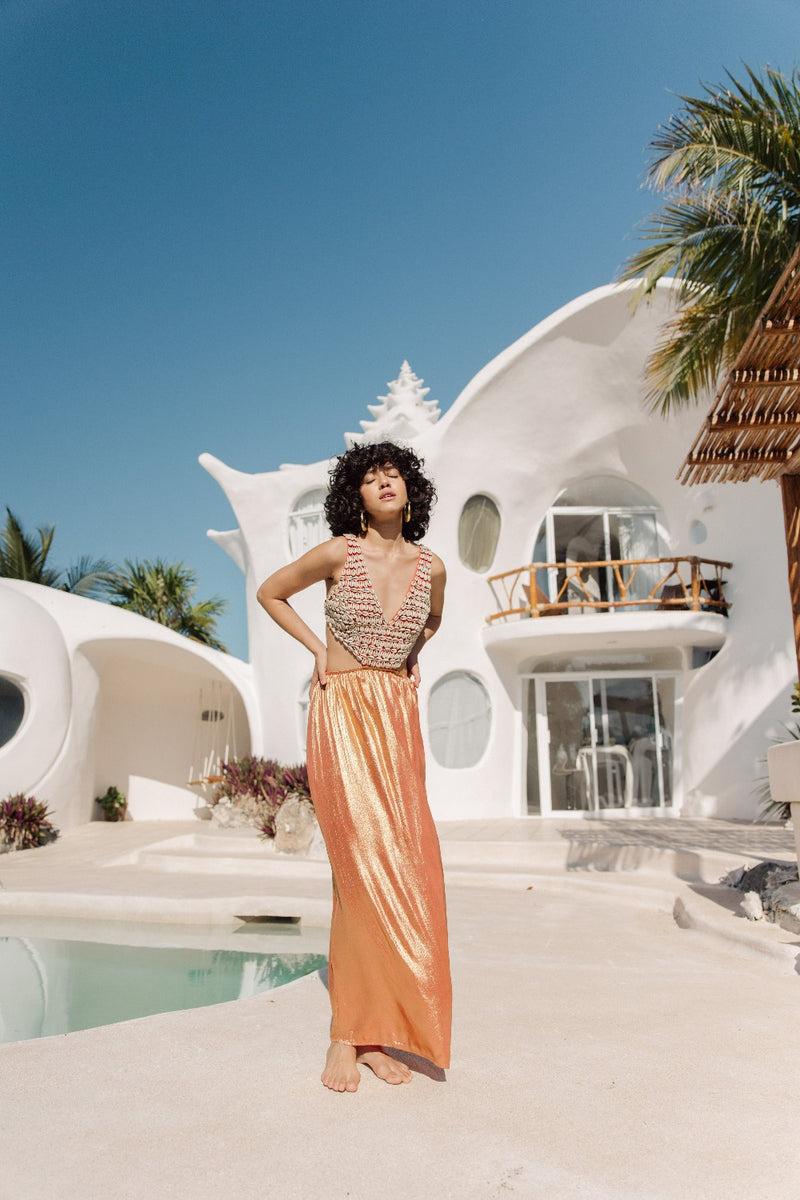 sundress SEA LONG DRESS