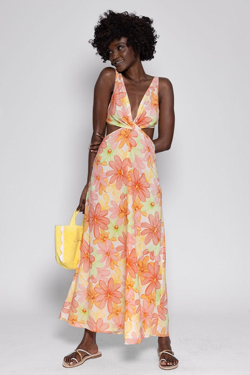 Sundress SHANA LONG DRESS RIVIERA PRINTEMPS