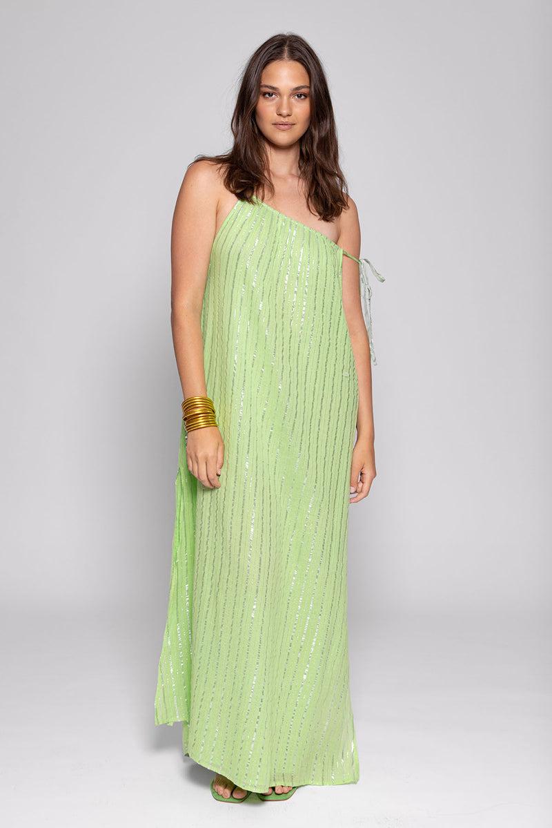 Sundress SOLENNE LONG DRESS ATHENE LIME
