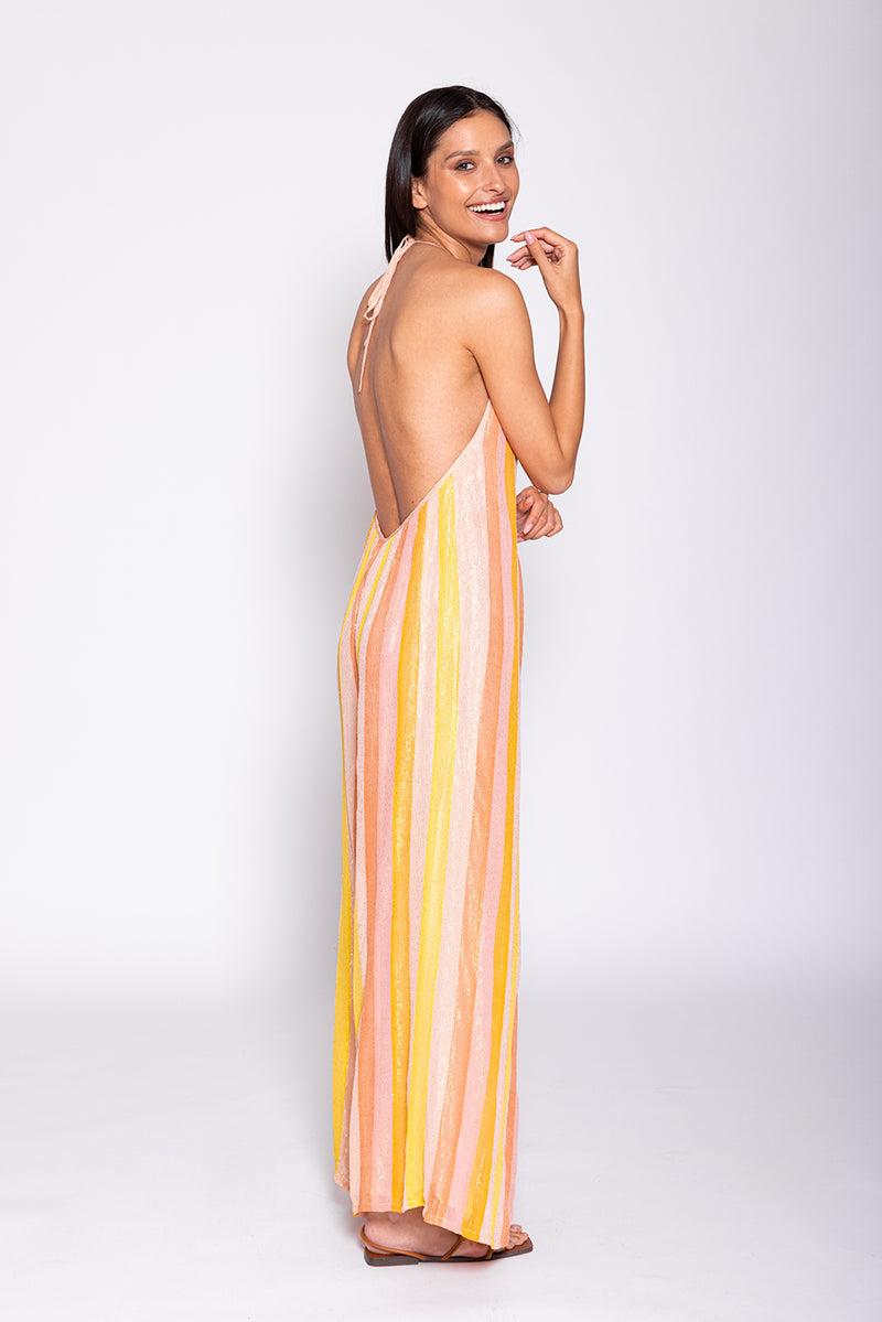 Sundress SOPHIE JUMPSUIT MARBELLA MIX PEACH