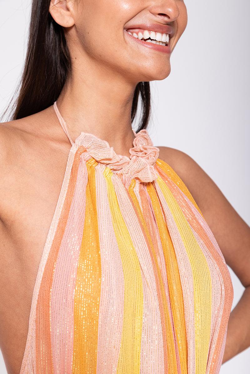 Sundress SOPHIE JUMPSUIT MARBELLA MIX PEACH