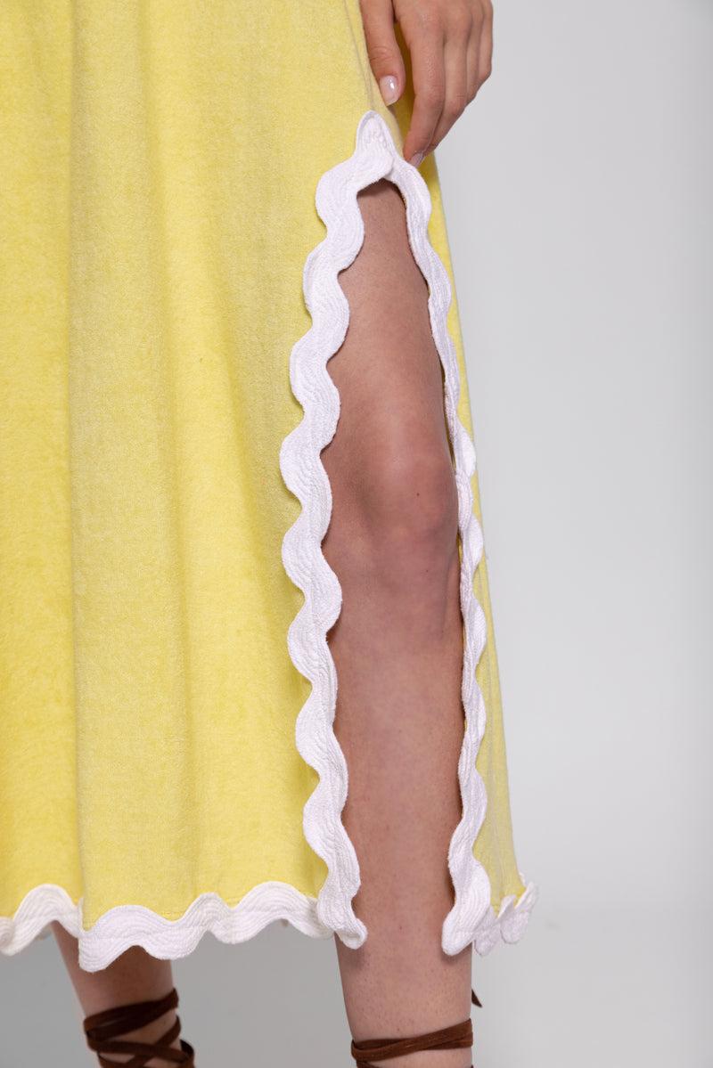 Sundress TINA LONG DRESS TERRY LEMON