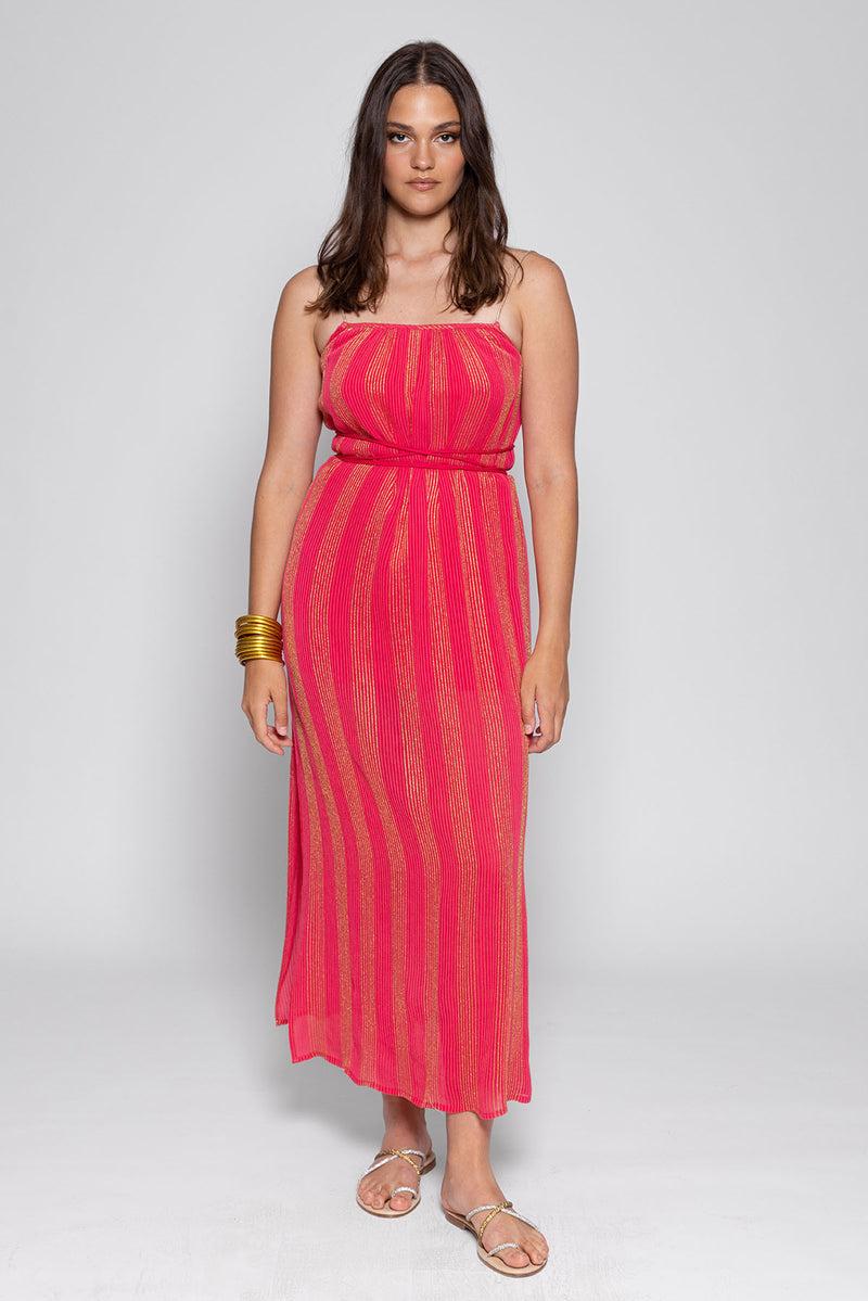sundress VANILLE LONG DRESS ANTIGUA RASPBERRY