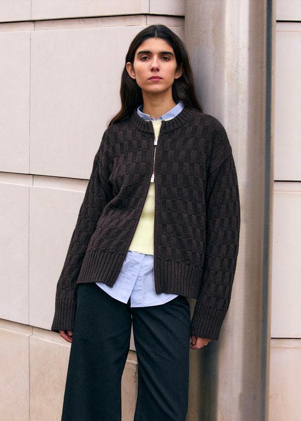 Surprise Paris Cardigan à Zip Lou