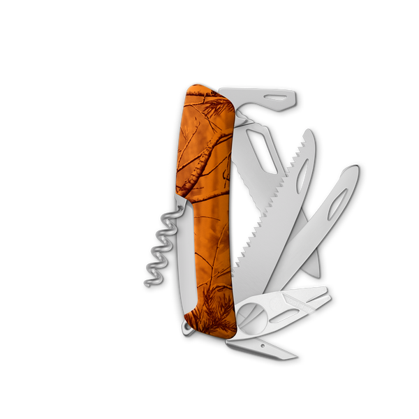Swiza HUNTER ORANGE PINE PRINT ALLMATT