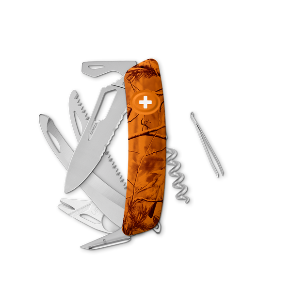 swiza HUNTER ORANGE PINE PRINT ALLMATT