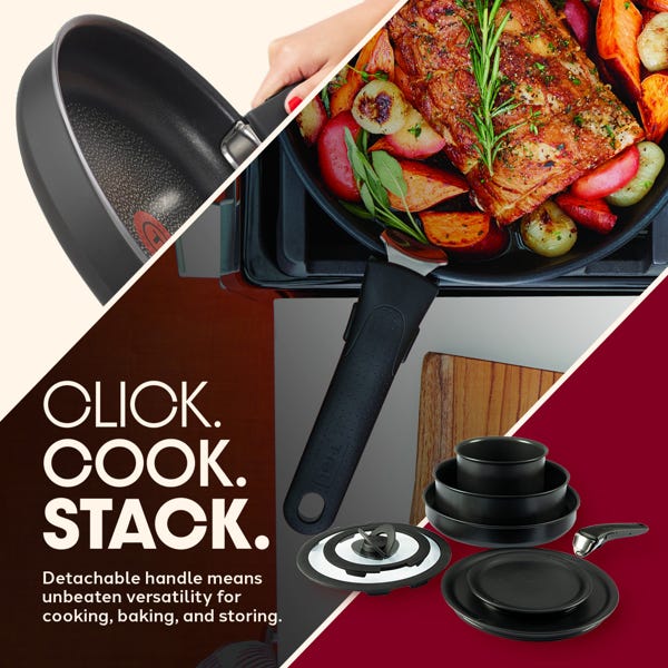 T Fal Batterie De Cuisine Antiadhésive Ingenio Expertise De 8 Pièces Noir