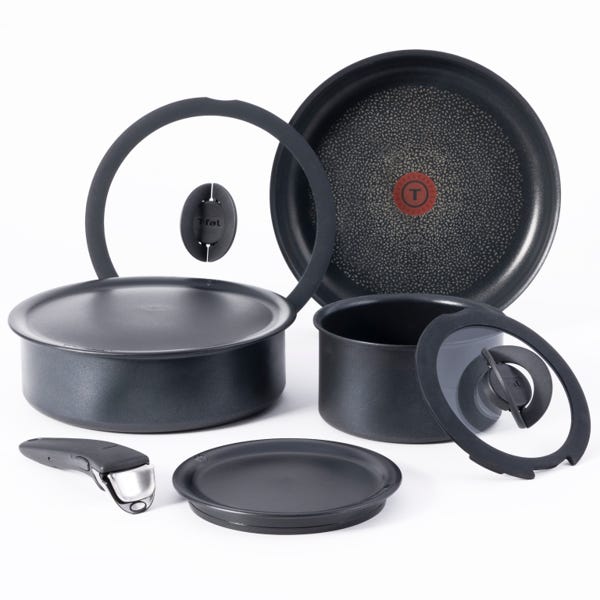 t fal Batterie de cuisine antiadhésive Ingenio Expertise de 8 pièces noir
