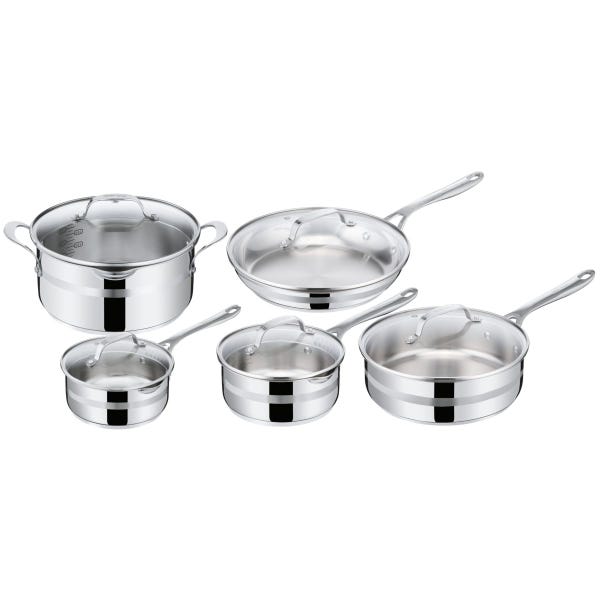 t fal Ensemble de cuisine Jamie Oliver Cook Smart en acier inoxydable de 10 pièces