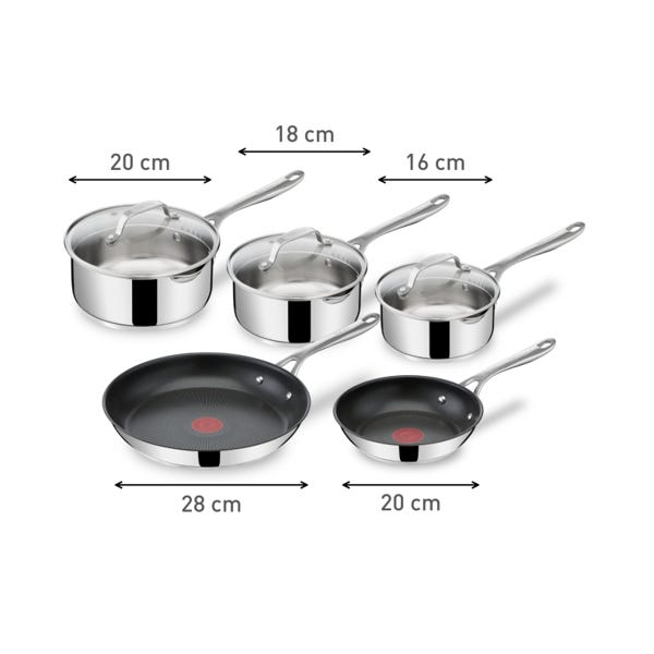 T Fal Jamie Oliver Par T-fal Ensemble Cooks Direct De 8 Pièces