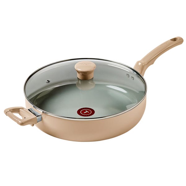 t fal Marmite Céramique Refresh de 5 pintes avec couvercle Dune de sable