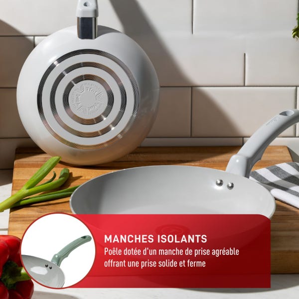 T Fal Poêle Céramique Refresh De 12 Pouces Vert Menthe