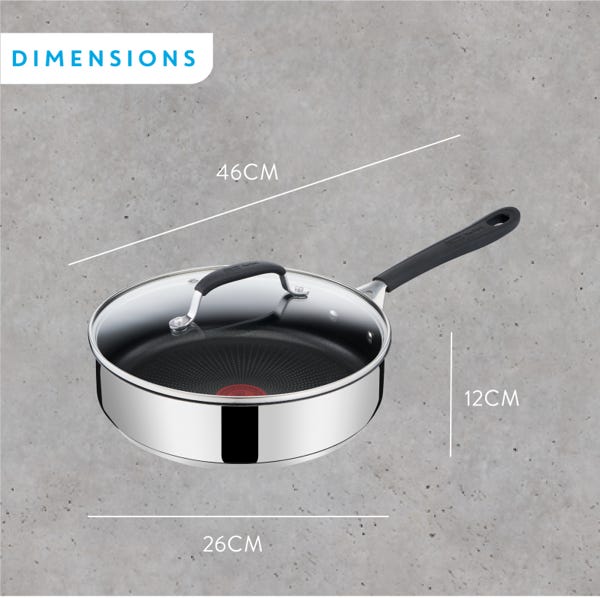 T Fal Sauteuse En Acier Inoxydable Jamie Oliver By T-fal Quick And Easy 25 Cm / 3 2 L