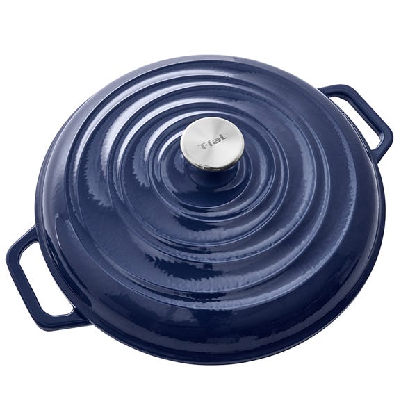 T Fal Casserole En Fonte Émaillée Bleue 3 31 L