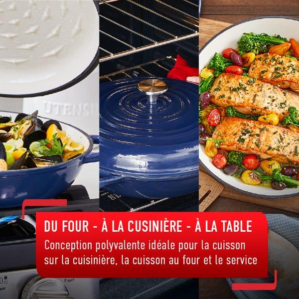 T Fal Casserole En Fonte Émaillée Bleue 3 31 L