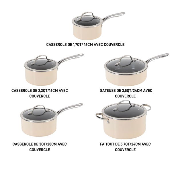 T Fal T-fal Excellence™ Ceramic 10 Piece Ceramic Non-Stick Cookware