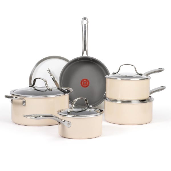 t fal T-fal Excellence™ Ceramic 10 Piece Ceramic Non-Stick Cookware t fal T-fal Excellence™ Ceramic 10 Piece Ceramic Non-Stick Cookware