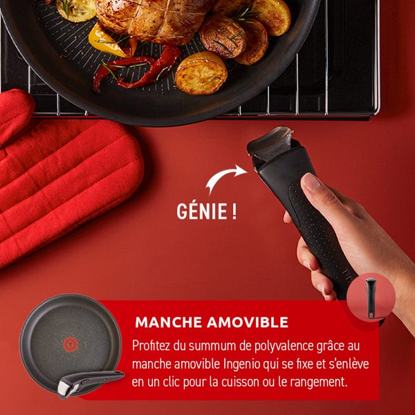 T Fal T-fal Ingenio Expertise Batterie De Cuisine Antiadhésive 14 Pièces Noir