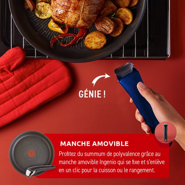 T Fal T-fal Ingenio Expertise De Cuisine Antiadhésive 14 Pièces Bleu