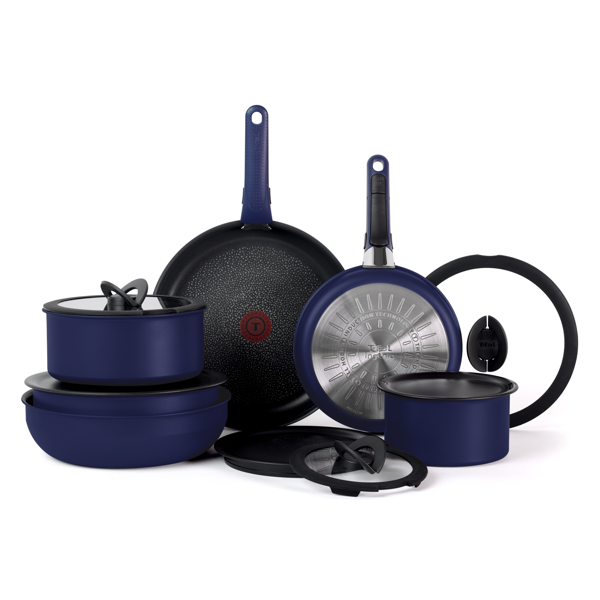 t fal T-fal Ingenio Expertise de cuisine antiadhésive 14 pièces bleu