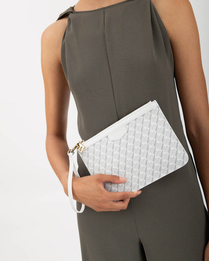 Tammy And Benjamin POCHETTE PM MONOGRAM - BLANC IVOIRE