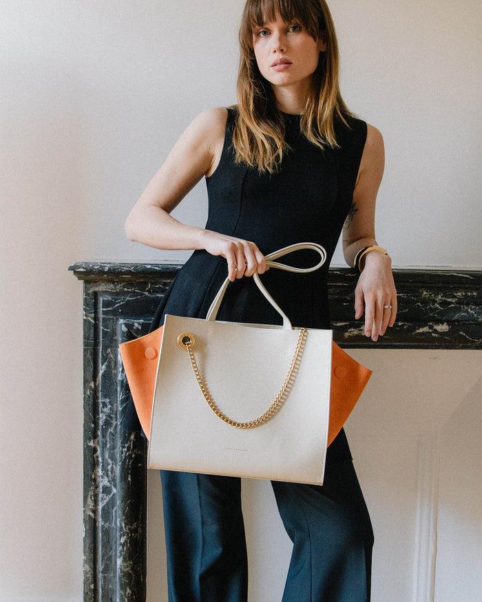 Tammy And Benjamin LEXI MM - TAUPE ET ORANGE