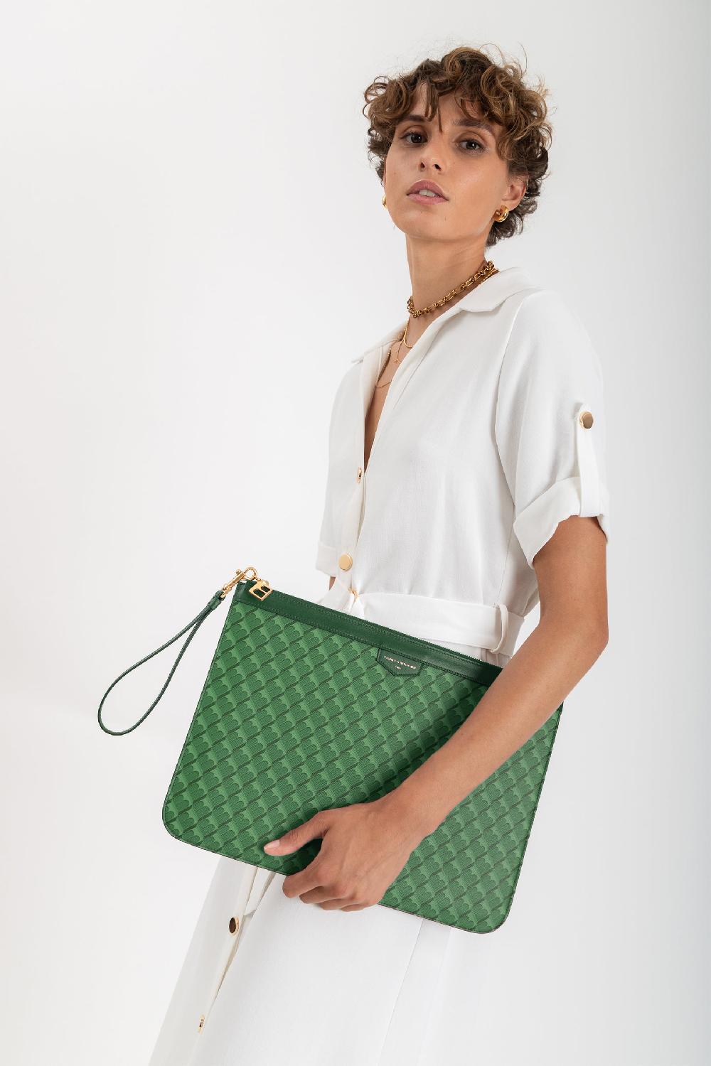 Tammy And Benjamin POCHETTE GM MONOGRAM - VERT