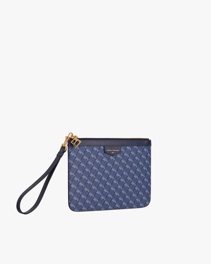 Tammy And Benjamin POCHETTE PM MONOGRAM - BLEU