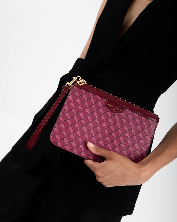 Tammy And Benjamin POCHETTE PM MONOGRAM - BORDEAUX