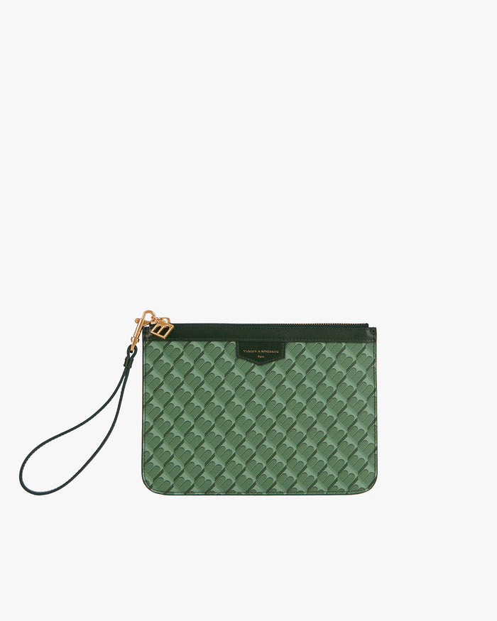 tammy and benjamin POCHETTE PM MONOGRAM - VERT