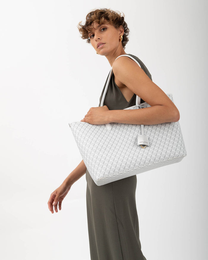 Tammy And Benjamin TOTE MONOGRAM - BLANC IVOIRE