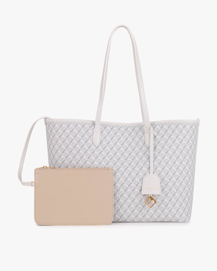 Tammy And Benjamin TOTE MONOGRAM - BLANC IVOIRE