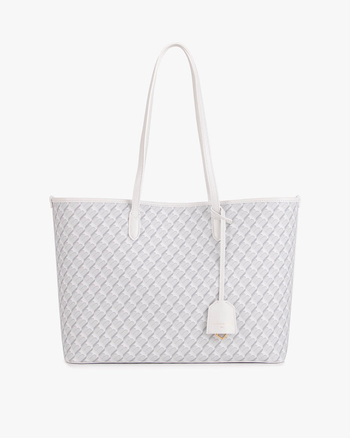 tammy and benjamin TOTE MONOGRAM - BLANC IVOIRE