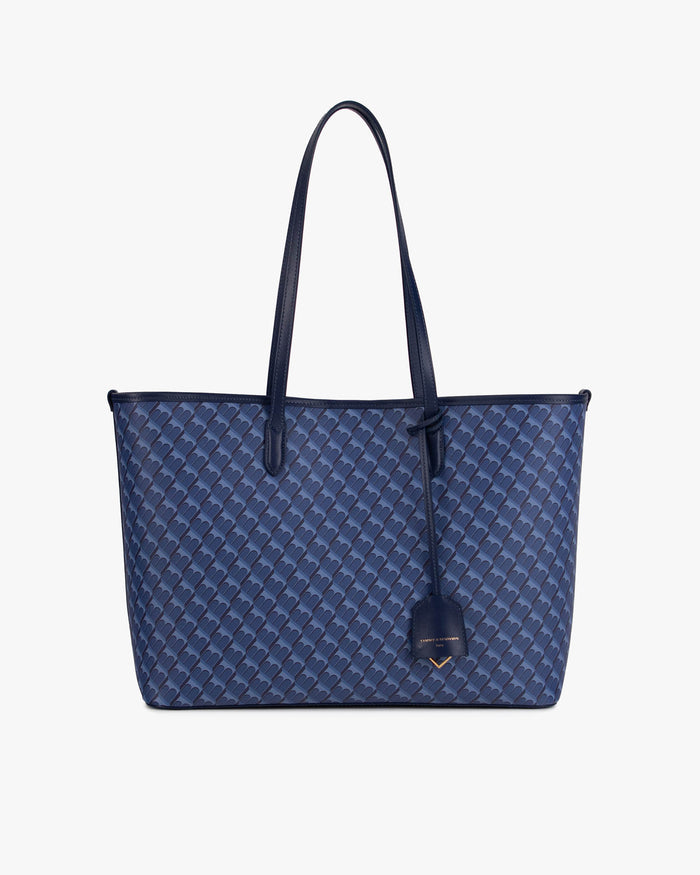tammy and benjamin TOTE MONOGRAM - BLEU