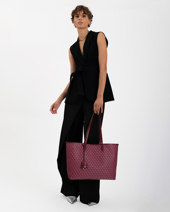 Tammy And Benjamin TOTE MONOGRAM - BORDEAUX