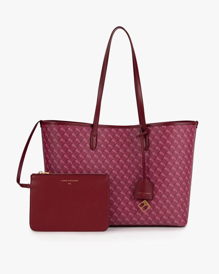 Tammy And Benjamin TOTE MONOGRAM - BORDEAUX