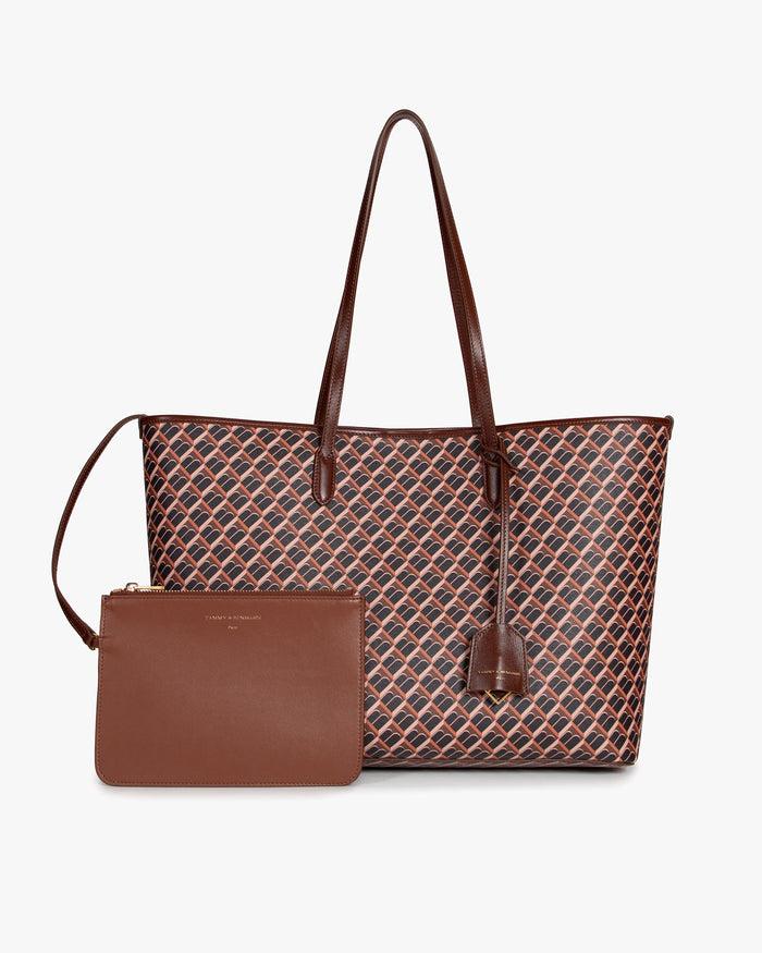 Tammy And Benjamin TOTE MONOGRAM - BRUN