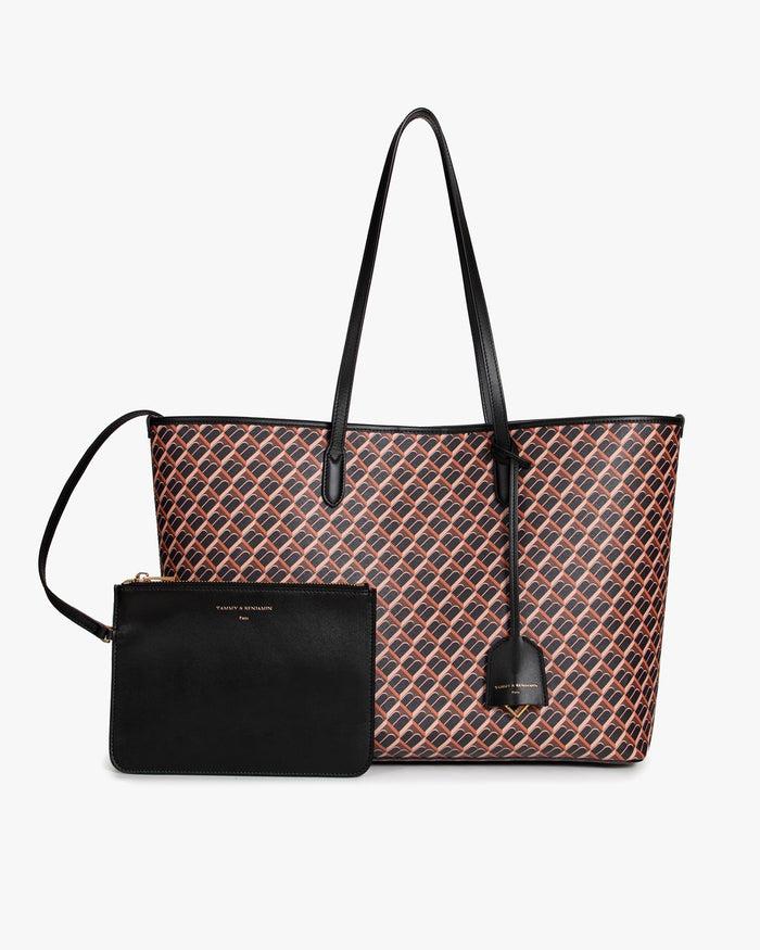 Tammy And Benjamin TOTE MONOGRAM - BRUN ET NOIR