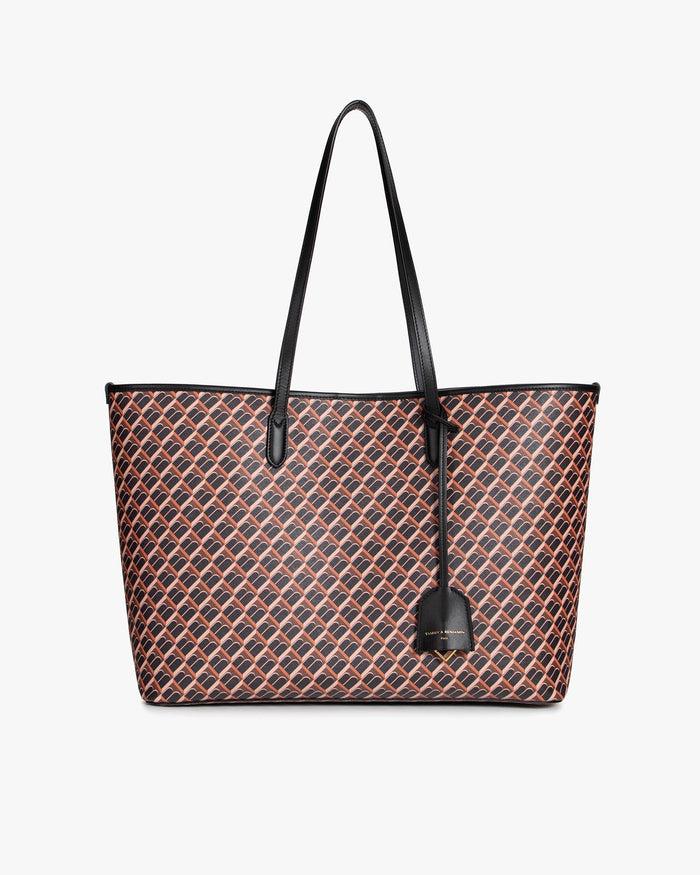 tammy and benjamin TOTE MONOGRAM - BRUN ET NOIR
