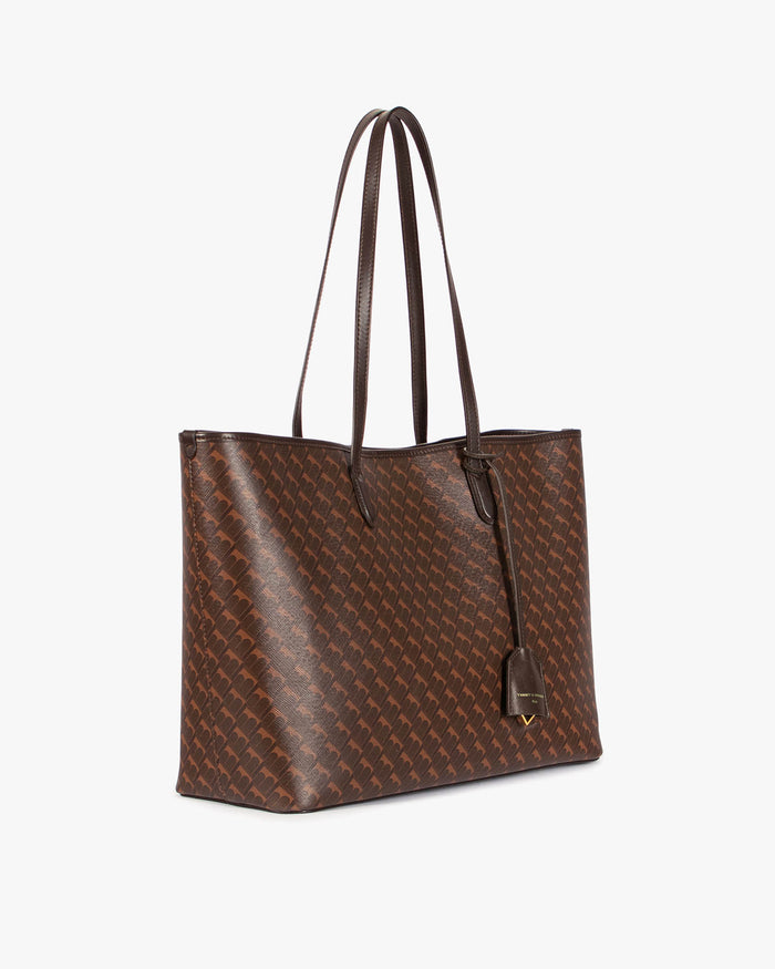 Tammy And Benjamin TOTE MONOGRAM - CHOCOLAT