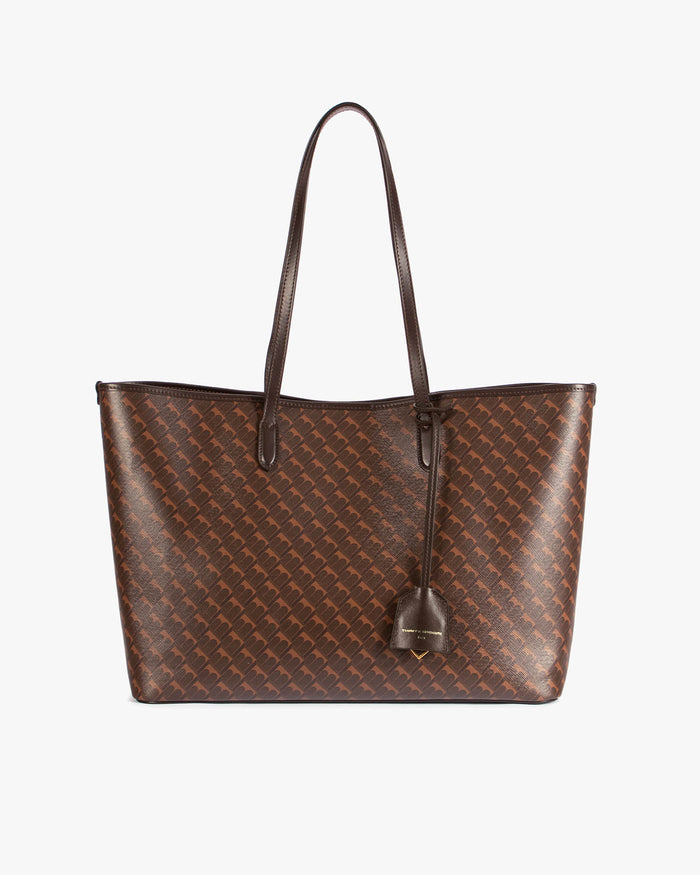 tammy and benjamin TOTE MONOGRAM - CHOCOLAT