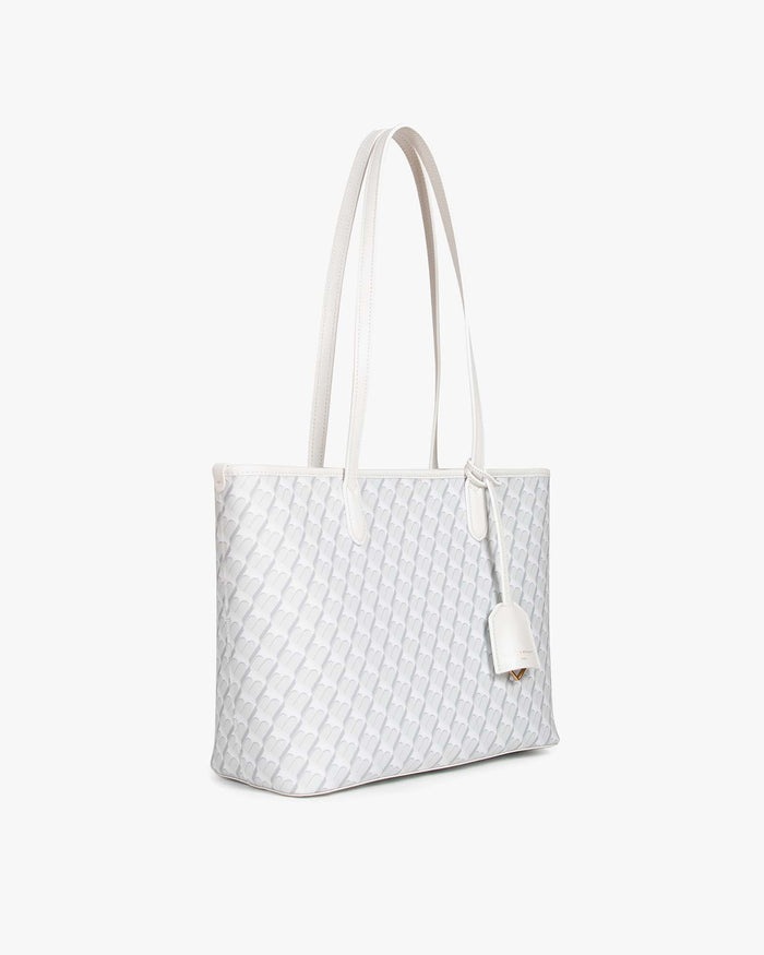 Tammy And Benjamin TOTE MONOGRAM PM - BLANC IVOIRE