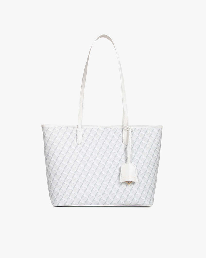 tammy and benjamin TOTE MONOGRAM PM - BLANC IVOIRE