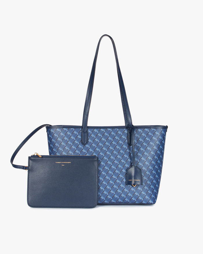 Tammy And Benjamin TOTE MONOGRAM PM - BLEU
