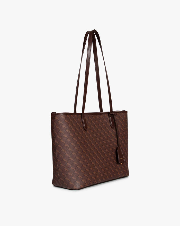 Tammy And Benjamin TOTE MONOGRAM PM - CHOCOLAT