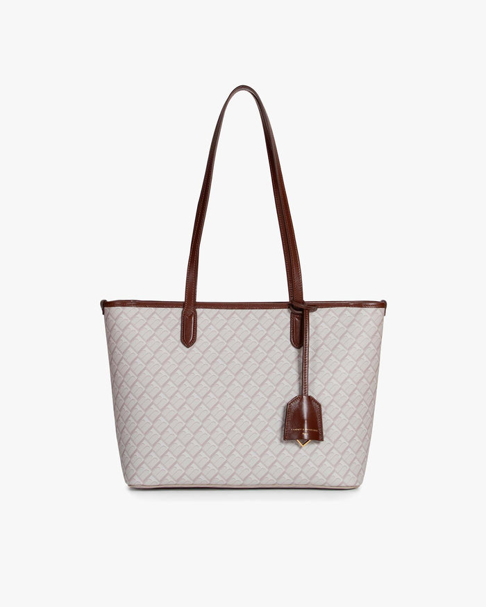 tammy and benjamin TOTE MONOGRAM PM - SABLE MONOGRAM