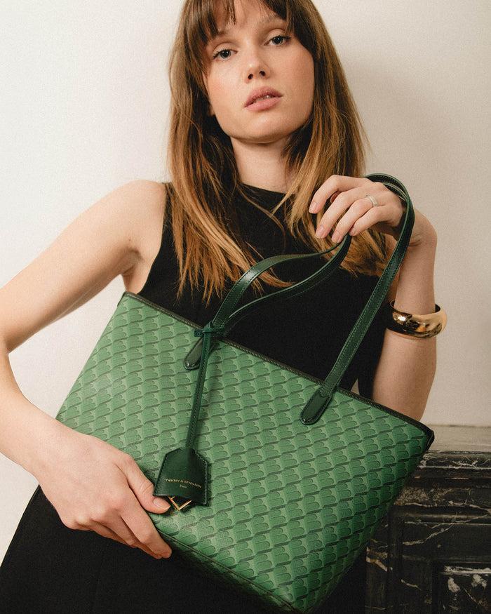Tammy And Benjamin TOTE MONOGRAM PM - VERT